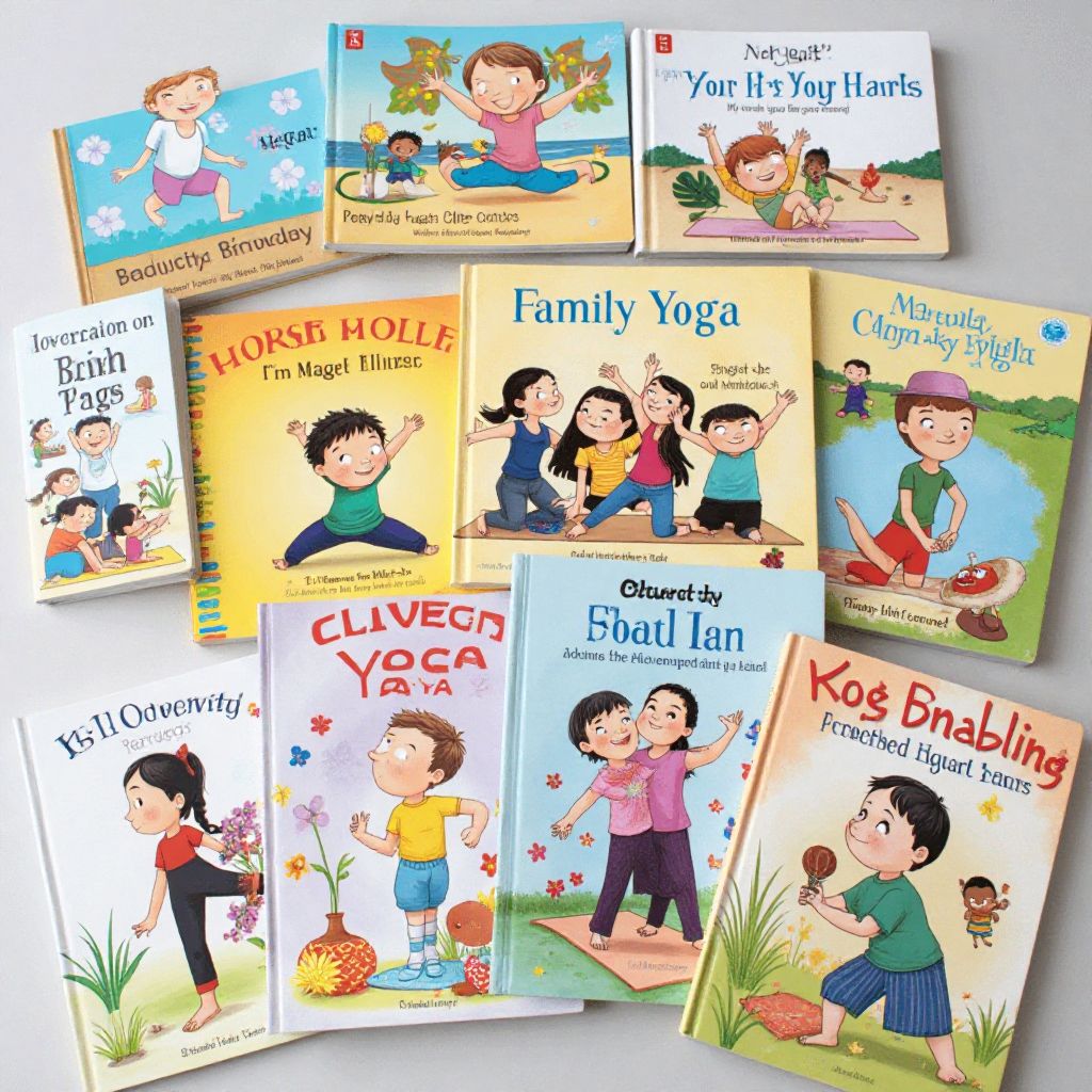 Family yoga books for different ages